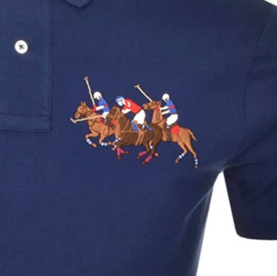 Alternative Image for ProductRalph Lauren Basic Mesh Polo T Shirt Navy3